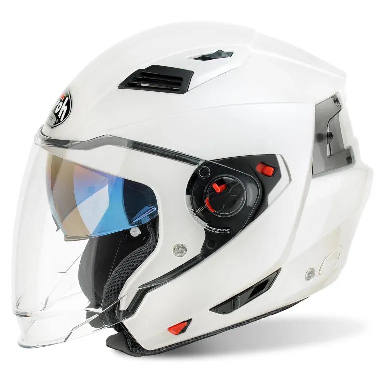 Kask szczękowy z wypinaną szczęką Airoh EXECUTIVE WHITE GLOSS biały