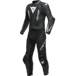 Kombinezon dwuczęściowy DAINESE LAGUNA SECA 5 BLACK/BLACK/WHITE czarny biały