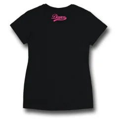 Koszulka T-shirt damska DAVCA DON'T PANIC czarny biały różowy