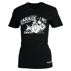 Koszulka T-shirt damski SECA GARAGE LADY BLACK czarny biały