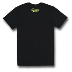 Koszulka T-shirt DAVCA DON'T PANIC czarny biały żółty fluo