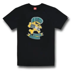 Koszulka T-shirt DAVCA SUICIDAL BEHEVIORS czarny żółty niebieski