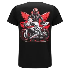 Koszulka T-shirt REBELRUSH MOTO SPORT BLACK czarny