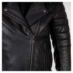 Kurtka skórzana ramoneska damska OZONE RAMONES MODERN LADY MATT BLACK czarny