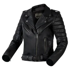Kurtka skórzana ramoneska damska OZONE RAMONES MODERN LADY MATT BLACK czarny
