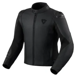 Kurtka skórzana REVIT QUADRATIC BLACK czarny