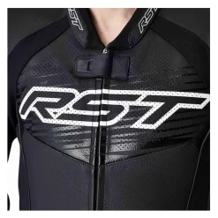 Kurtka skórzana RST TRACTECH EVO D3O BLACK/WHITE czarny biały