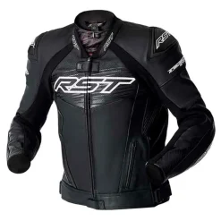 Kurtka skórzana RST TRACTECH EVO D3O BLACK/WHITE czarny biały