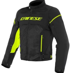Kurtka tekstylna DAINESE AIR FRAME D1 TEX BLACK/FLUO czarny żółty fluo