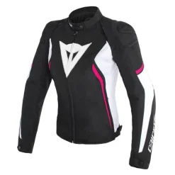 Kurtka tekstylna damska DAINESE AVRO D2 TEX LADY BLACK/WHITE/FUCHSIA czarny biały różowy