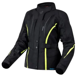 Kurtka tekstylna damska OZONE SAHARA LADY BLACK/FLO YELLOW czarny żółty fluo