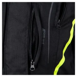 Kurtka tekstylna damska OZONE SAHARA LADY BLACK/FLO YELLOW czarny żółty fluo