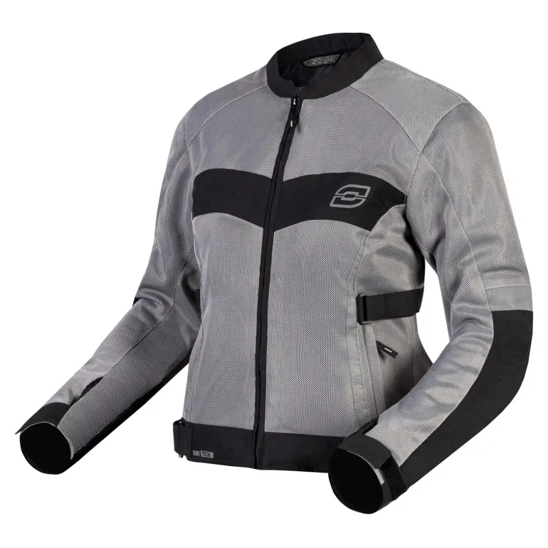 Kurtka tekstylna damska OZONE DART LADY SILVER/BLACK srebrny czarny