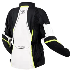 Kurtka tekstylna damska OZONE SAHARA LADY BLACK/GREY/FLO YELLOW szary żółty fluo czarny