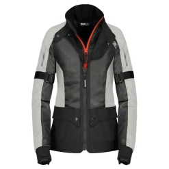 Kurtka tekstylna damska SPIDI NET H2OUT LADY BLACK/ICE czarny szary