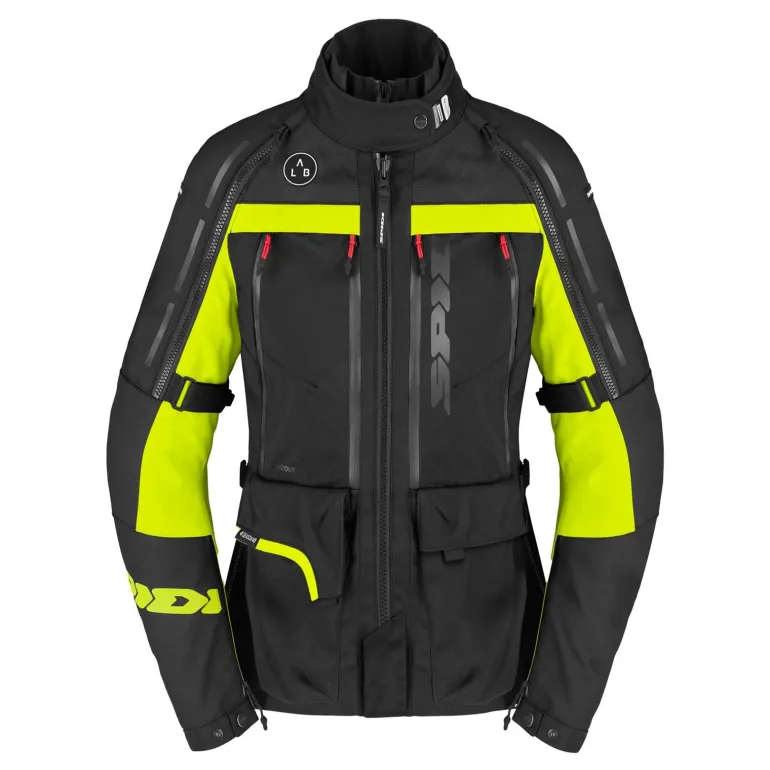 Kurtka tekstylna damska SPIDI 4 SEASON V3 LADY YELLOW FLUO czarny żółty fluo