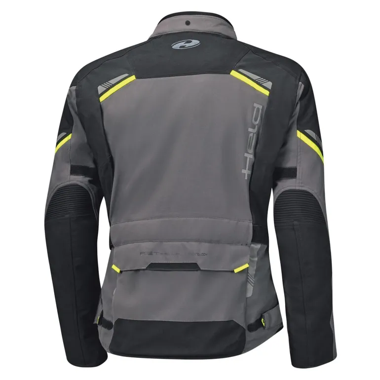 Kurtka tekstylna HELD LONBORG TOP ANTHRACITE grafitowy żółty fluo