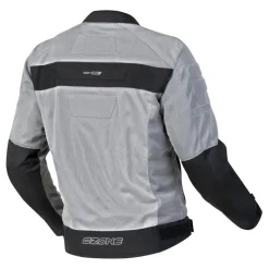 Kurtka tekstylna OZONE DART SILVER/BLACK srebrny czarny