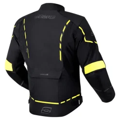 Kurtka tekstylna OZONE JET II BLACK/FLUO YELLOW czarny żółty fluo