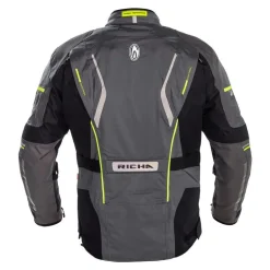 Kurtka tekstylna RICHA INFINITY II TITANIUM grafitowy szary czarny żółty fluo
