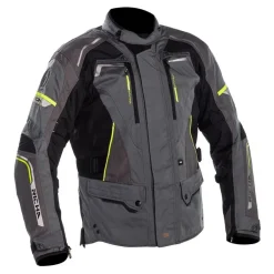 Kurtka tekstylna RICHA INFINITY II TITANIUM grafitowy szary czarny żółty fluo