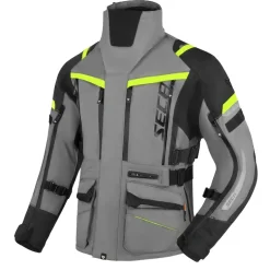 Kurtka tekstylna SECA ARRAKIS III TITANIUM szary żółty fluo czarny