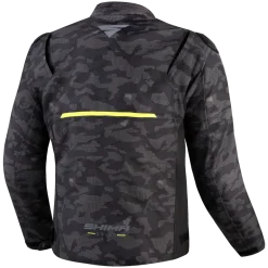 Kurtka tekstylna SHIMA DRIFT MEN CAMO czarny szary żółty fluo