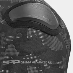 Kurtka tekstylna SHIMA DRIFT MEN CAMO czarny szary żółty fluo