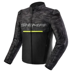 Kurtka tekstylna SHIMA DRIFT MEN CAMO czarny szary żółty fluo