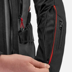 Kurtka tekstylna SHIMA DUNE RED czarny szary czerwony