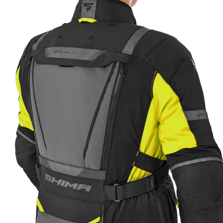 Kurtka tekstylna SHIMA HERO 2.0 MEN FLUO czarny szary żółty fluo