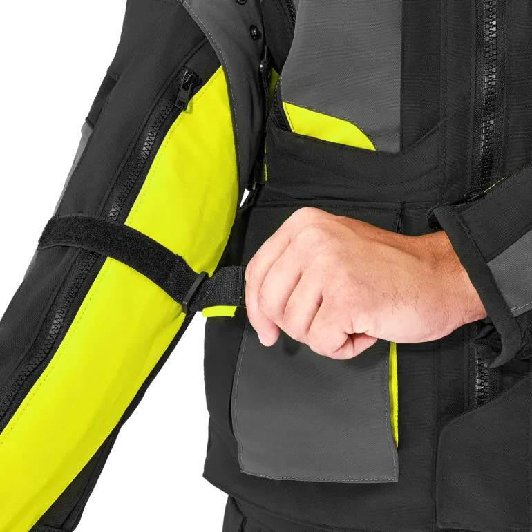 Kurtka tekstylna SHIMA HERO 2.0 MEN FLUO czarny szary żółty fluo