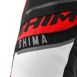 Kurtka tekstylna SHIMA MESH PRO 2.0 RED czarny czerwony biały