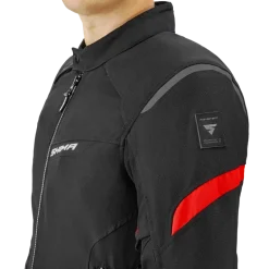 Kurtka tekstylna SHIMA RUSH 2.0 RED czarny czerwony