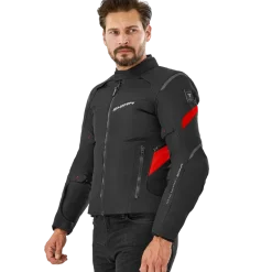 Kurtka tekstylna SHIMA RUSH 2.0 RED czarny czerwony