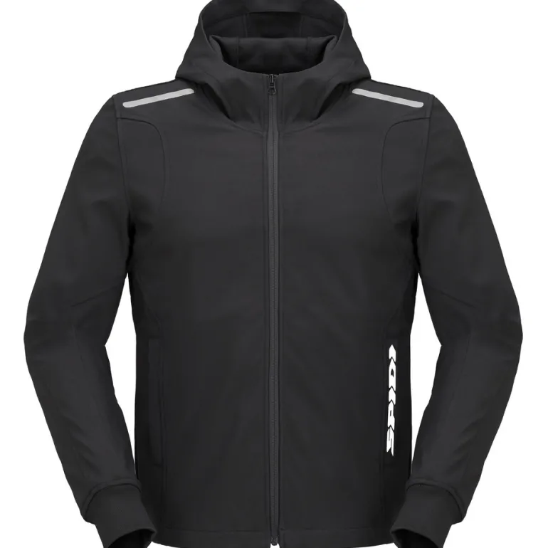 Kurtka tekstylna SPIDI HOODIE ARMOR LIGHT BLACK czarny