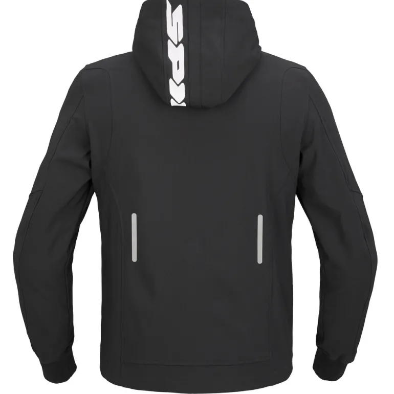 Kurtka tekstylna SPIDI HOODIE ARMOR LIGHT BLACK czarny