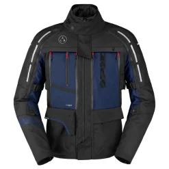 Kurtka tekstylna SPIDI 4 SEASON V3 BLACK/BLUE czarny niebieski