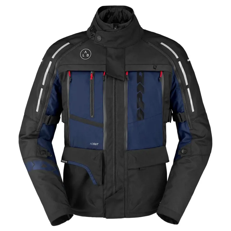 Kurtka tekstylna SPIDI 4 SEASON V3 BLACK/BLUE czarny niebieski