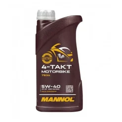 Olej 4T MANNOL 4-TAKT MOTORBIKE 5W40 1L brązowy żółty