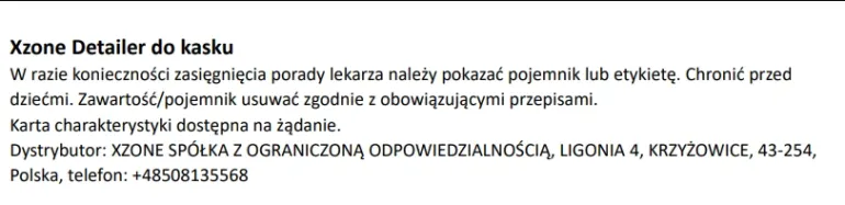 Podróżny zestaw do pielęgnacji kasku XZONE 110ml