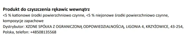 Produkt do czyszczenia rękawic wewnątrz XZONE MAGICZNE RĘKAWICZKI