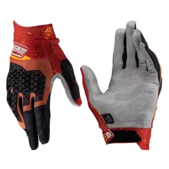 Rękawice cross LEATT MOTO 4.5 LITE BURN czerwony pomarańczowy czarny