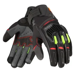 Rękawice szosowo-turystyczne SECA GRAVEL BLACK/RED/FLUO YELLOW czarny czerwony żółty fluo