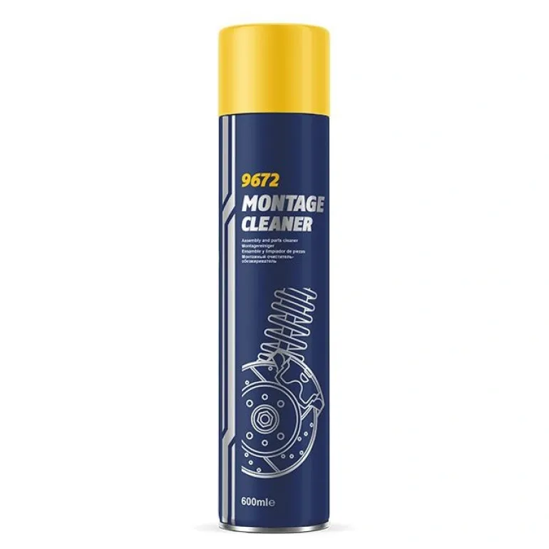 Środek do czyszczenia hamulców MANNOL MONTAGE CLEANER 500ml niebieski żółty