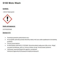 ŚRODEK W ŻELU DO CZYSZCZENIA MOTOCYKLA S100 TOTAL REINIGER PLUS/TOTAL CLEANER PLUS 5L