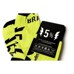 Skarpety DAVCA YELLOW żółty fluo czarny