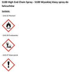SMAR DO ŁAŃCUCHA W SPRAYU S100 125ER KETTENSPRAY 300ML