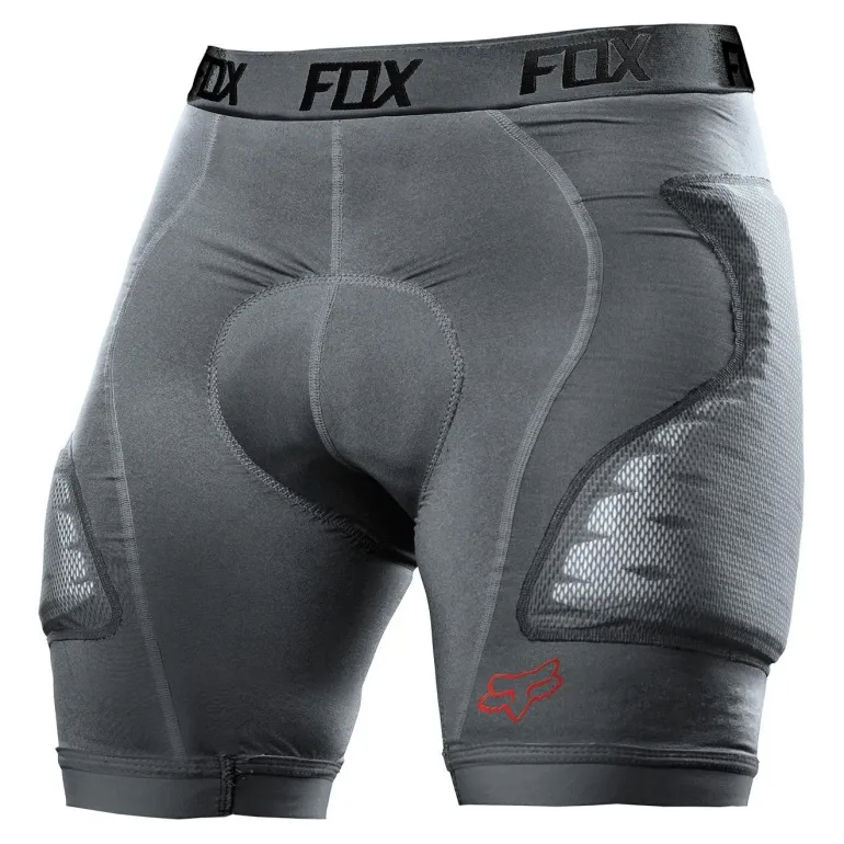 Spodenki z ochraniaczami FOX TITAN RACE SHORT CHARCOAL szary