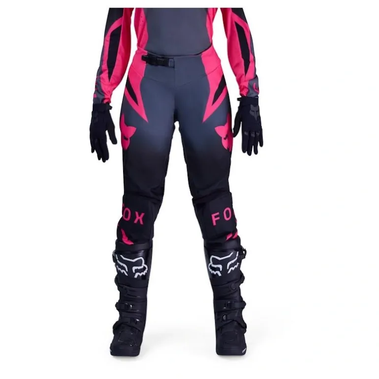 Spodnie cross damskie FOX LADY 180 SHIELD BLACK/PINK czarny różowy